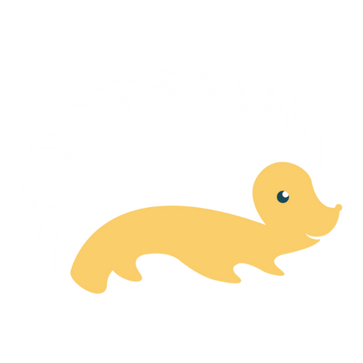 hoggo the hedgehog in white
